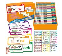 30 libros de lectura y rima, libro de construcción familiar de palabras, tarjetas flash para educación, lectura, interacción