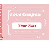 30 Love Coupons for Couples: Creative Relationship Gift - Vouchers to Customize and Cut Out Yourself - Blank DIY Coupons Book for Romantic Moments