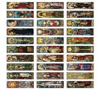 30 marcadores temáticos de cartas del tarot, ayuda de lectura para amantes de los libros, escritores, estudiantes, marcadores de libros de papel, divisor de páginas