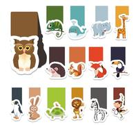 30 marcapáginas magnéticos, imanes de animales, marcapáginas magnéticas, marcadores de página creativos de animales para niños, estudiantes, amantes de libros, accesorios de lectura, marcapáginas para