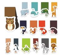 30 marcapáginas magnéticos para niños, animales mágicos, marcapáginas magnéticos, marcapáginas para niños, animales dulces, imanes para estudiantes, niños, niñas, amantes de los libros, marcadores