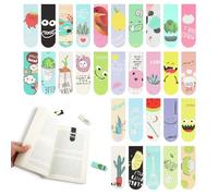30 Marcapáginas Magnéticos para Niños:Marcapáginas Magnético para Estudiantes, Niños, Niñas, Amantes de los Libros,Marcadores de Libros Personalizados, Puntos de Libro, Marcapáginas Particulares