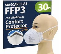 30 Mascarillas FFP3 con Bandas de Goma Homologadas de Certificación CE, Mascarilla sin Válvula de 5 Capas, Máscara Contra de Polvo, Mascarilla de Protección con Filtros de Calidad PFE≥99, 30 Piezas