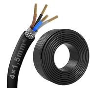 30 metros de cable blindado de 4 núcleos de 4 x 1,5 mm², cable blindado EMI/RFI certificado CE para automóviles, altavoces, impresoras 3D, husillo CNC VFD, motor paso a paso, transmisión de señal, etc