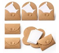 30 mini tarjetas con sobres, tarjetas de notas pequeñas con sobres, mini tarjeta de regalo con cierre de amor para invitaciones, tarjeta de regalo, Acción de Gracias, boda (4.1 x 2.8 pulgadas)