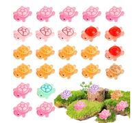 30 Mini Tortugas Luminosas de Resina, Pequeñas Criaturas Marinas Luminosas, Tortugas Miniatura para Paisajes DIY, Decoración de Jardín, Accesorios para el Hogar y Proyectos Creativos