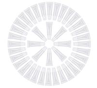 30 mini tubos vacíos transparentes con tapas de rosca para brillo labial, bálsamo de maquillaje, muestras de champú - 10 ml