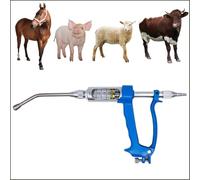 30 ML Dispensador De Medicina Veterinaria, Pistola De Empapado Continuo, Dispositivo De DosificacióN Continua, Herramienta De AlimentacióN De Metal Y Dispositivo Dosificador, para Ganado, Ovejas