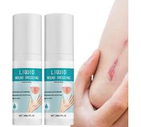 30 ml spray líquido para heridas - Nueva sensación en la piel, parche impermeable, película transparente de secado rápido para cortes y abrasiones, parches transpirables (2 unidades)