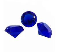 30 mm-150 mm azul oscuro cristal diamante FengShui adornos bola decorativa para el hogar para bodas miniaturas accesorios regalos, 40 mm, 10 unidades
