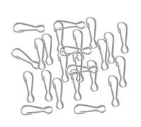 30 mosquetones de metal con cierre de mosquetón de 9 x 4 mm