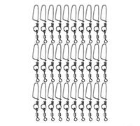 30 Pack Ball Bearing Swivels Snap Coastlock 30 Pack Ball Bearing(14) | 30 pack para value, ball bearing smooth spin, coastlock snap, prevents line twist, steel