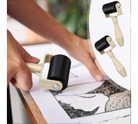 30-Pack Rubber Rollers for Printmaking, 1.4 Inch Gluing and Inking Tools for Block Printing and Paper Applicator Projects