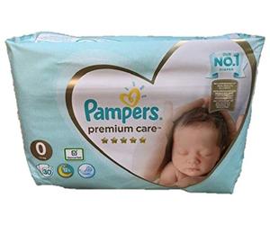 30 PAMPERS PREMIUM CARE WINDELN GR. 0, hasta 3 kg, New Baby y Newborn.