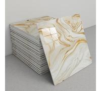 30 paneles de pared de mármol autoadhesivos for baño, impermeables, de espuma de PVC for sala de estar, baño y cocina.(C8)