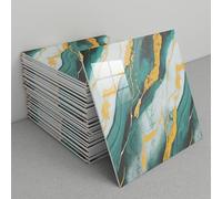 30 paneles de pared de mármol autoadhesivos for baño, impermeables, de espuma de PVC for sala de estar, baño y cocina.(B10)