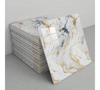 30 paneles de pared de mármol autoadhesivos for baño, impermeables, de espuma de PVC for sala de estar, baño y cocina.(C4)