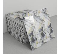 30 paneles de pared de mármol autoadhesivos for baño, impermeables, de espuma de PVC, for sala de estar, cocina y baño.(C6)