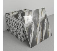 30 paneles de pared impermeables de mármol de 30 x 30 cm, resistentes al calor, adhesivos de espuma de PVC for salas de estar, cocinas y dormitorios.(B1)