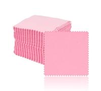 30 paños de limpieza para joyas de plata, paño para pulir joyas de plata, paño de limpieza de joyas de oro y plata (8 x 8 cm, rosa), Telas