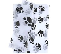 30 Papel de Seda, 50x35cm Papel de Seda con Forma de Pata de Perro Bonito Papel de Seda a Granel para Embalaje Navidad Boda Fiesta de Cumpleaños Manualidades (Fondo Blanco)