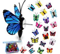 30 paquetes de tachuelas de mariposa para el pulgar, pasadores decorativos, pasadores de mariposa coloridos y bonitos para fotos de pared