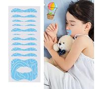 30 parches antironquidos, tiras de dormir para niños, ayuda a dormir boca de noche para la respiración nasal, lo que reduce la respiración oral, tela no tejida