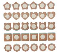 30 parches para ombligo de aceite de ricino, parches autoadhesivos absorbentes de aceite de ricino, sin lavado y transpirables, forma mixta, parche para ombligo de color piel