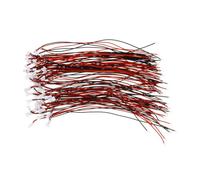 30 Pares Cable de Enchufe Macho Hembra 2 Pines 1,25mm PVC Blanco | Conector de Terminal, Instalación Fácil y Contacto Resistente Corrosión, para Rc y LED