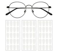 30 pares de almohadillas nasales de silicona para gafas (blanco)