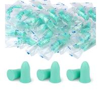 30 pares de tapones de espuma de protección auditiva (verde, talla única)