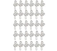 30 pasadores de cortina elegantes para cortinas, resistentes al óxido y fáciles de usar, adecuados para varios ganchos de cortina de metal para el hogar y la oficina