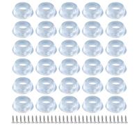 30 Patas de Goma Antideslizantes para Tablas de Cortar, Patas de Goma con Tornillos de Acero Inoxidable, Patas Redondas para Tablas de Cortar, Base para Muebles, electrónica, Utensilios de Cocina