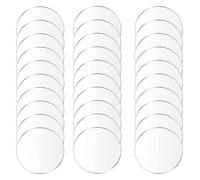 30 Pcs Acrylic Round Sheet Thickness 1Mm, Clear Circle Suitable for DIY Crafts Projects And Home Decorations,Diameter 20mm(Diameter 20mm)