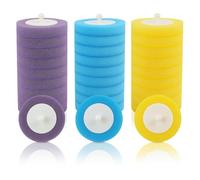 30 PCS Escobilla de Inodoro desechable, Cabezales Desechables de Repuesto para escobilla de Inodoro con líquido de Limpieza, Cepillo de Inodoro desechable para Inodoro y Cuidado del baño