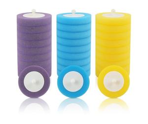 30 PCS Escobilla de Inodoro desechable, Cabezales Desechables de Repuesto para escobilla de Inodoro con líquido de Limpieza, Cepillo de Inodoro desechable para Inodoro y Cuidado del baño