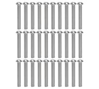 30 Pcs Hex Socket Button Head Screw Set, M10x1.5 Coarse Thread Stainless Steel Screws, A2-70 Grade Fasteners with ISO7380 Standard for Automotive Engineering and DIY Projects (M10*70)