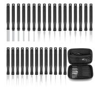 30 Pcs Kit de Herramientas de Eliminacion de Terminales Kit, Extractor de Pines de Conector Crimpado Cableado Eléctrico, Extractor de Terminales, Herramientas de Extracción de Terminales de Coche