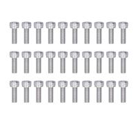 30 Pcs M5 Cylindrical Head Hex Socket Screws, Stainless Steel DIN 912 Socket Cap Screws A2-70 Grade, Metric Hex Head Screws with 4 mm Wrench Size for Machinery and DIY Projects (M5*25)