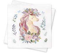 30 Pcs Partido de Papel Desechables Servilletas, Unicornio Servilletas Cumpleaños, Servilleta Napkins para Cumpleaños Fiesta Decoración
