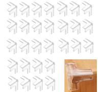 30 Pcs Protector Esquinas, Autoadhesivos, 4x4x4cm, L Forma, Esquineras Protectoras Bebe Transparentes Silicona, Protector Puertas Muebles, Cantoneras Protege Esquinas Bebés Personas Mayores, sin BPA