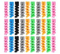 30 PCS Protectores de Cable Protección de Cargador - Funda protectora de cable en espiral colorida para Tipo-C, Lightning, Micro-USB, cables de carga de teléfono, cables de ratón, cables de auriculare