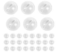 30 Pcs Squeakers Cascabeles, Pelotas Cajitas Sonajeros, Chirriadores para Coser, Chirriadores de Repuesto para Reparar Ruidos, Cascabeles para Coser Muñecos Amigurumis Costura Manualidades(18mm)
