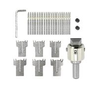 30 Pcs Wood Ring Drill Bit Set with 16-21mm Blades,Steel Wood Bead Drill for Crafting,Compatible with Various Brands