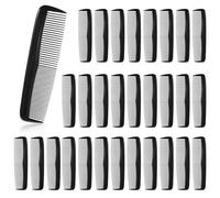 30 peines de plástico negro para el pelo, peine de peinado para hombres, con dentaduras finas y estándar, peines para el pelo para mujeres, peluquería, cuidado del cabello