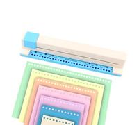 30 perforadores de papel perforadores ajustables - ABS 37 x 6,5 x 6,2 cm 800 g Push Pull Portable For A4 B5 A5 B6 A6 A7-5 Sheet Capacity 5,5 mm Diameter 9,5 mm Spacing