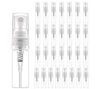 30 Piezas 3ml Mini Botella Spray, Botella de Spray rellenable Vacío Pequeña, Botella de Pulverizadora Transparente Portátil Viaje Botellas de Spray Atomizador para Perfume
