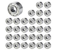 30 Piezas 693ZZ Mini Rodamiento de Bolas (3x8x4 mm), Rodamientos Pequeños Blindados Doble de Acero al Carbono, Cojinetes y Rodamientos para Patinetas, Carros, Motores Eléctricos y Más