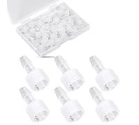30 Piezas Adaptador de Jeringa, Macho Luer Lock 5/32 Inch Kit de Conector Luer Lock a Adaptador de Acoplador de Jeringa Adaptador Luer