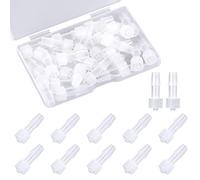 30 Piezas Adaptador de Jeringa, Transparente Macho Luer Lock 1/4 Pulgada kit Deconectores luer Lock a Adaptador de Acoplador de Jeringa